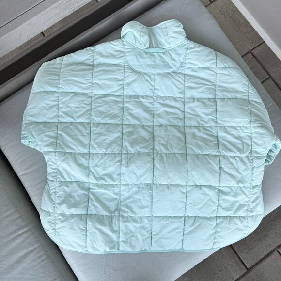 NWT Free People Pippa Packable Puffer Jacket FP Movement Saltwater Blue Medium - Picture 3 of 4